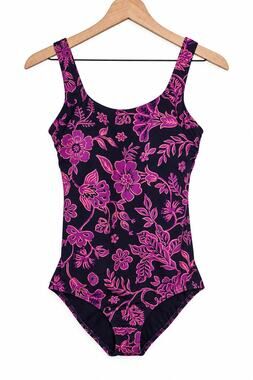 Lands’ End Floral One‑Piece Swimsuit – Size 8L (Long Torso)